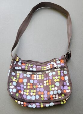 LeSportsac Polka Dot Purse Shoulder Bag Classic Hobo Multicolor Le Sportsac